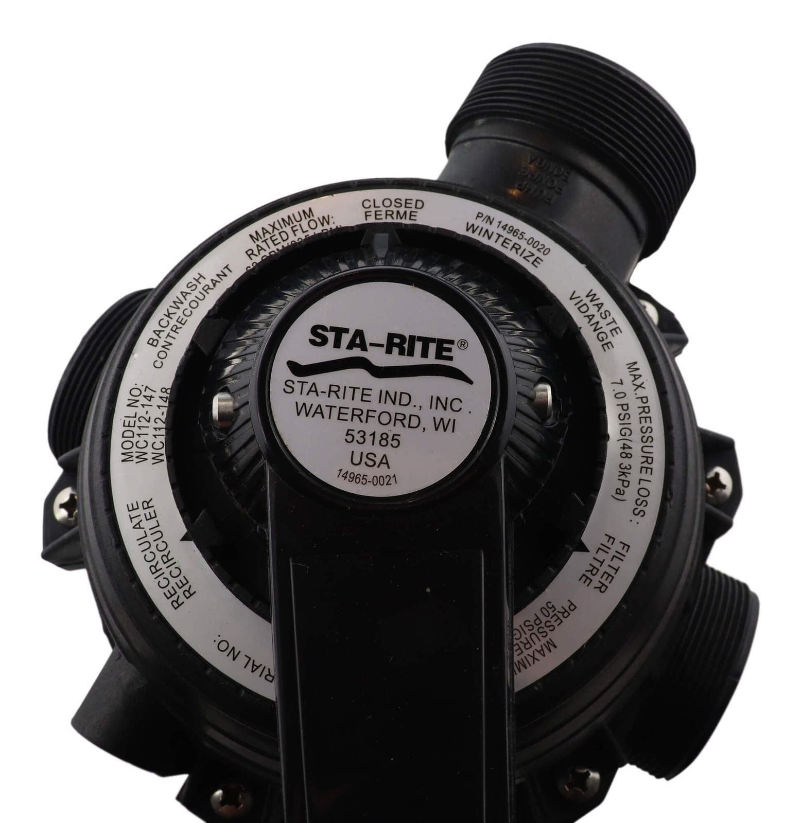 Onga Sta Rite P21 & P25 Multiport Valve Sand Filter Kit Complete: 53185 Onga Sta Rite P21 & P25 Multiport Valve Sand Filter Kit Complete: 53185
